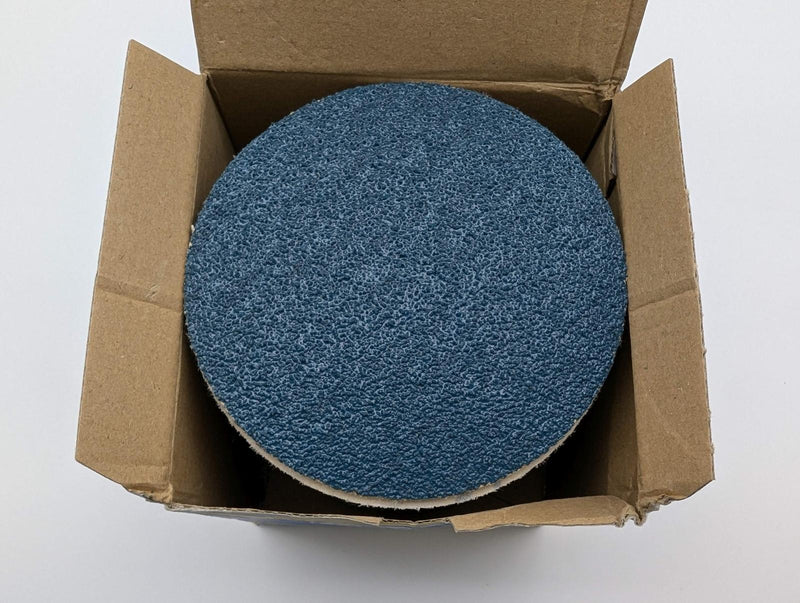 Hermes BW 184 VEL 5" Sanding Discs 40 Git Velour Backed Zirconia Alum Pack of 50 4