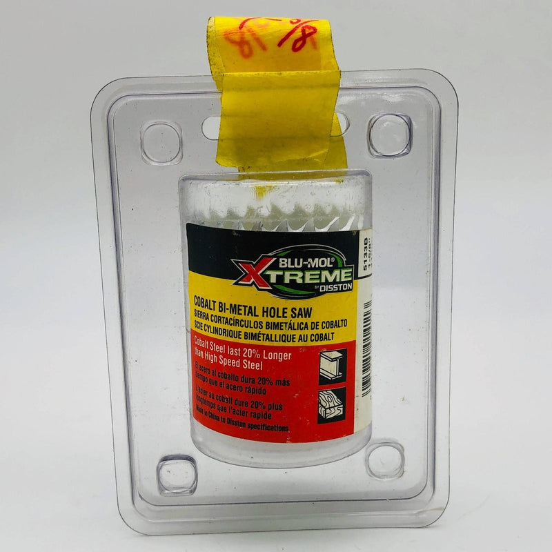 Blu Mol Xtreme 5133B Hole Saw 1-5/8"/41mm Cobalt Steel Bi-Metal Cats Eye Opening 1