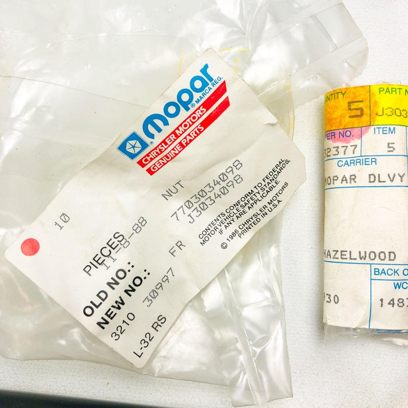 Mopar J3034098 Nut for Front Suspension OEM NOS 1991 Chrysler Monaco 3