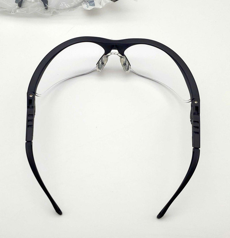 MCR KD310 Safety Glasses Klondike Plus Ratchet Black Frame Clear Lenses 10 Pairs 3