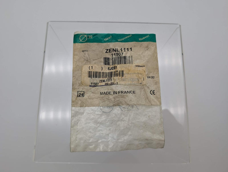 Telemecanique ZENL1111 Contact Block 200V 3A Single Pole Normally Open 4