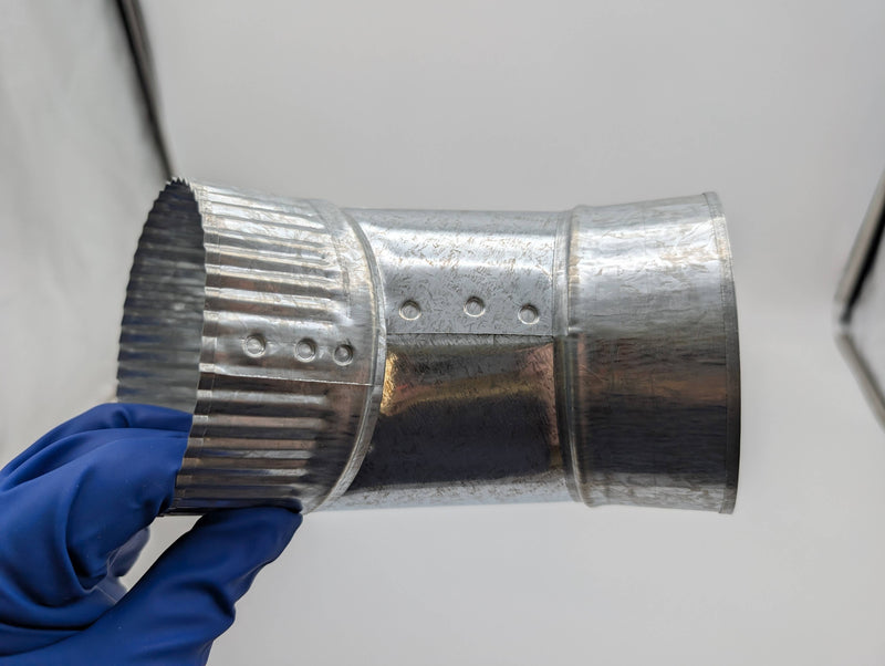 Fantech 4" Y Adapter Duct 4" x 4" x 4" Galvanized Sheet Metal FY 4 4