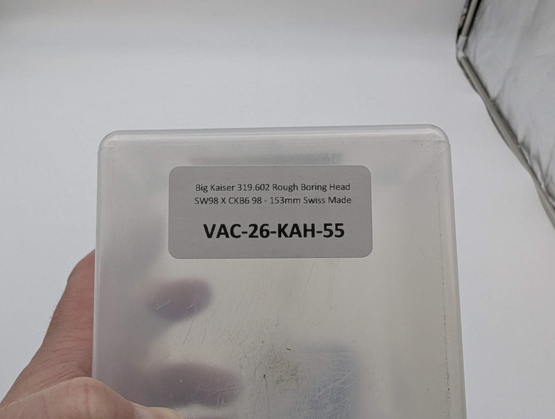 Big Kaiser 319.602 Rough Boring Head SW98 X CKB6 98 - 153mm Swiss Made 7