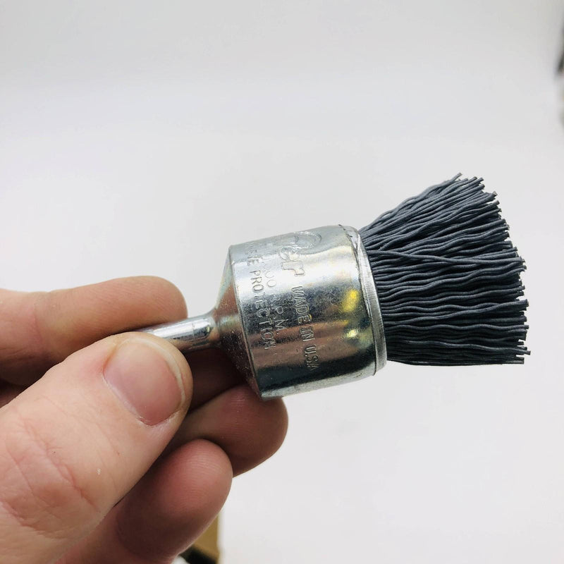 10x Weiler 10155 Nylox End Brush Abrasive 1" .022/320 Grit SC EBA-22 4