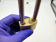 American 60 Series Padlock 3-1/8" L x .375" D Shackle 1-3/4" Brass Body USA Made 6