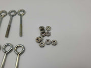 Chicago Hardware C-3 Turned Eye Bolt 3/16" x 2" 3/8" ID Eye w/ Nut Pack of 10 4