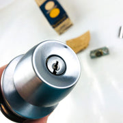 Arrow 351DC Panic Proof Door Knob Lockset Keyed US26D Dull Chrome Cylinder 5