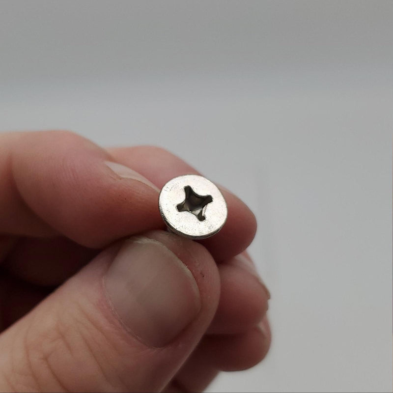 10x Falcon P2764 Machine Screws 12-24 x 3/8" Long Flat Head Satin Chrome 1