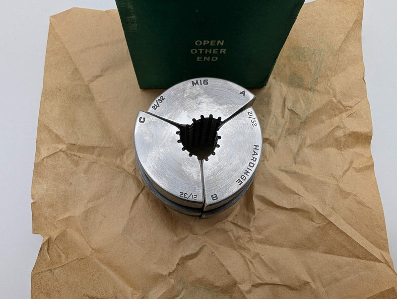 Hardinge M16 21/32" Round Serrated Collet Pads 3-Segment for M-Series Collet