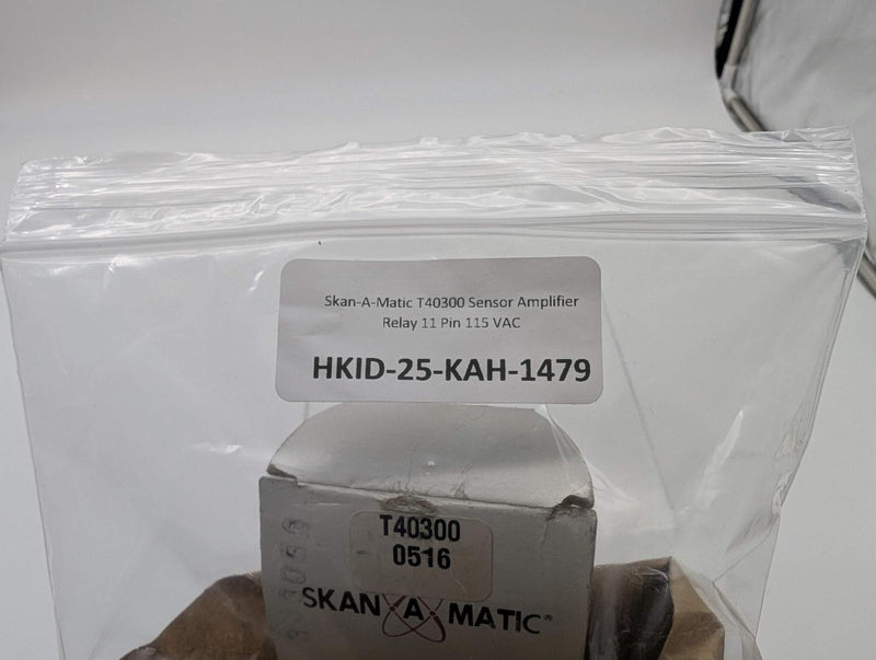 Skan-A-Matic T40300 Sensor Amplifier Relay 11 Pin 115 VAC 6