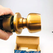 Yale Passage Closet Door Knob 5401 Brandywine US10 Satin Bronze New No Latch 11
