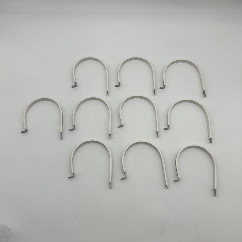 Star Technologies STAR-SS-54WP White Cushion Clamp 3.75 Dia 304 SS Pk of 10