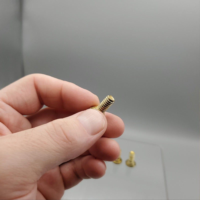 Rixson 107014 Top Pivot Screw Set Polished Brass for 180 / F180 Pivots Set of 4 3