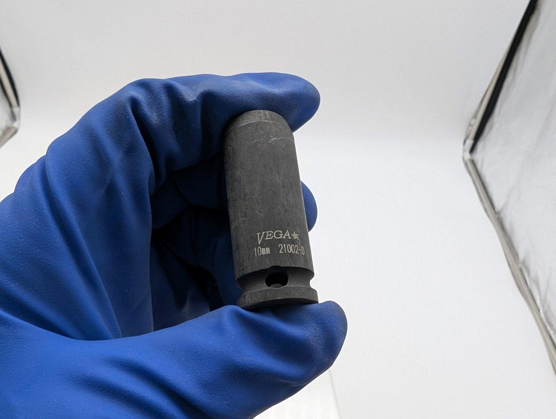 Vega 21002-D Impact Socket 10mm 12 Point 3/8" Drive 50mm OAL 3