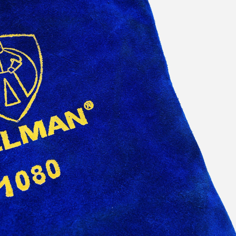 Tillman 1080 Stick Welding Welders Glove Size Large Blue Leather Cotton 1 Pair 3