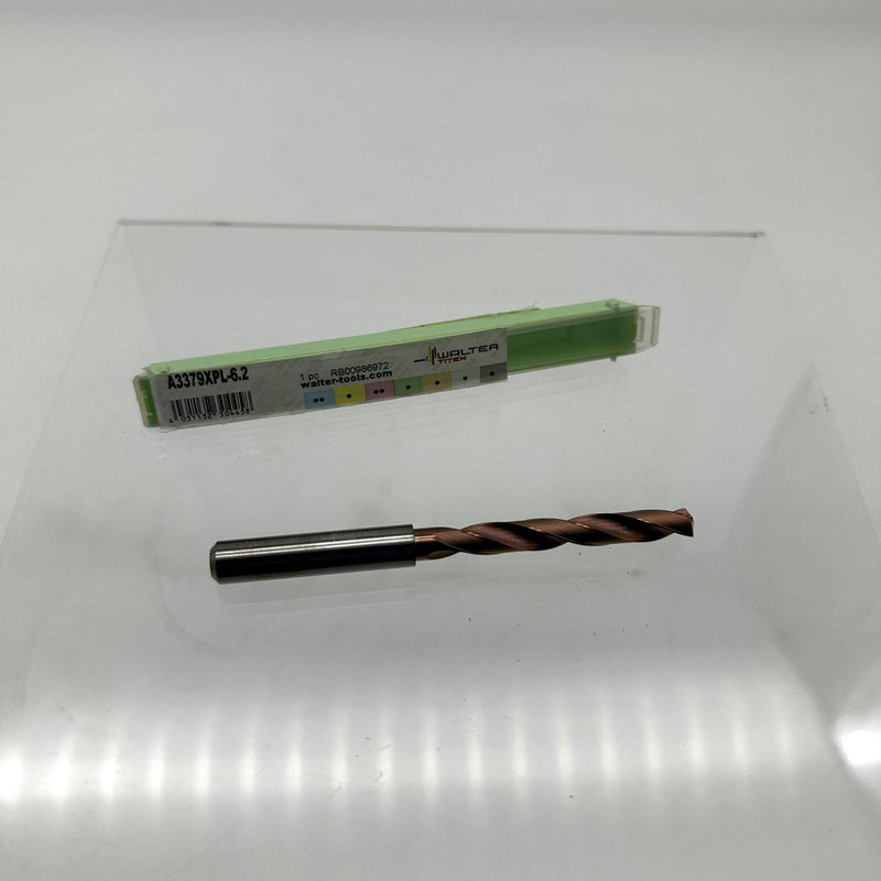 Walter Titex A3379XPL-6.2 Twist Drill Bit Solid Carbide Xtreme K30F XPL 12
