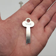 2x Yale S157 Key Blanks 0.05" Thick x 0.32" Wide x 2" OAL Flat Steel 1