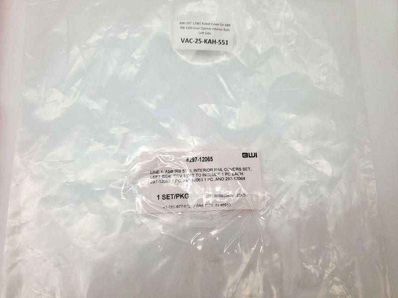 BWI 297-12065 Robot Cover for ABB IRB 5350 Door Opener Interior Rails Left Side 5