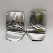 National Safety Apparel L09NJNJVCFSLG Silver Spat Large Hook Loop Aluminized OPF 7