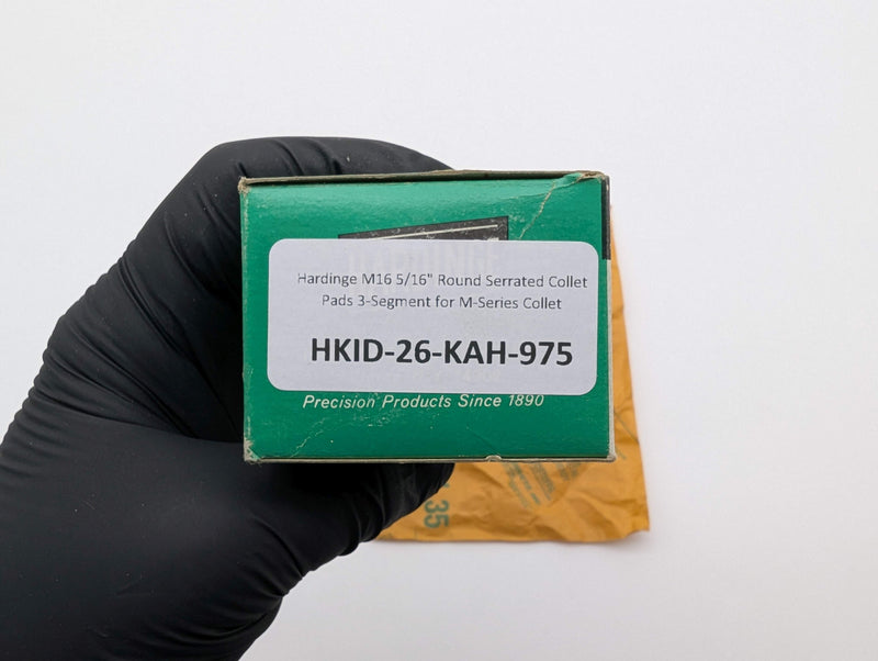Hardinge M16 5/16" Round Serrated Collet Pads 3-Segment for M-Series Collet