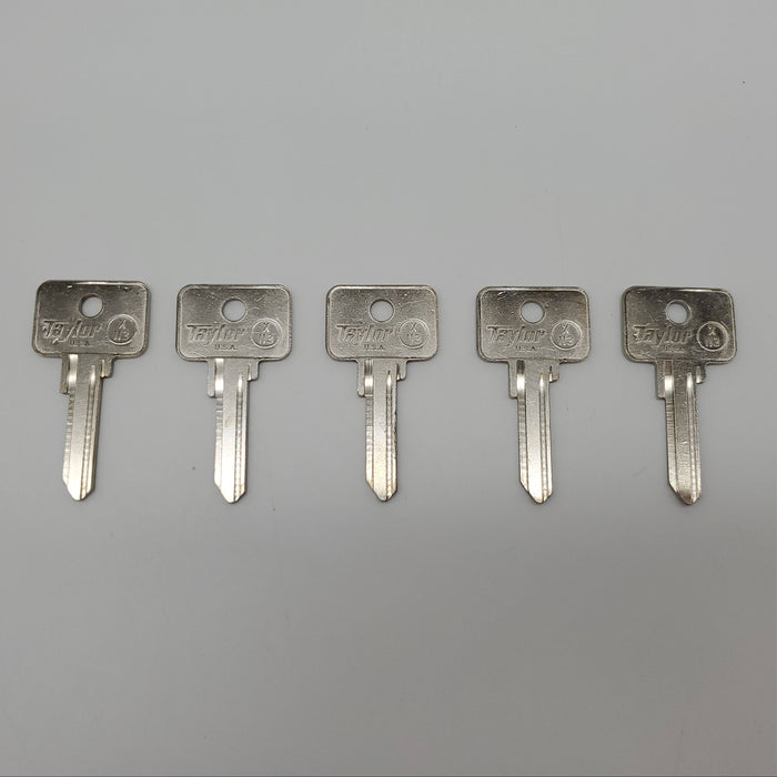 5x Taylor X113 Key Blanks for Some Older Fiat Vehicles Ilco NE56 Nickel Plated 3