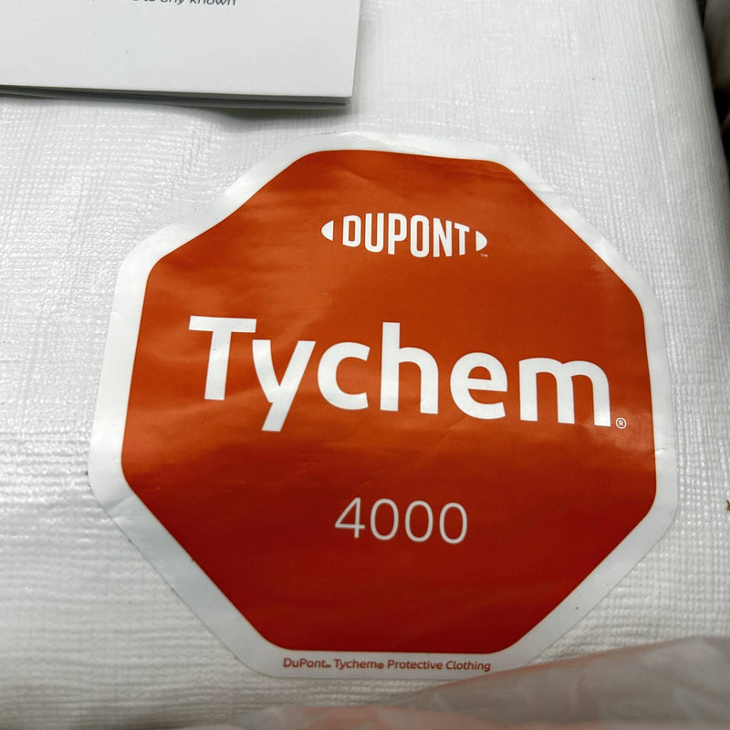 Dupont Tychem 4000 Coverall White 2XL Open Wrist Ankle SL120BWH2X001200 12Pk 3