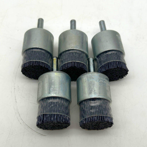 Weiler 86105 End Brush 1in Burr .043/120 CG EBA-22P Abrasive Nylon Lot of 5 1