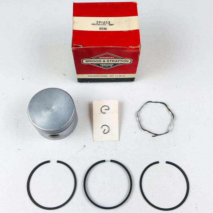 Briggs and Stratton 391653 Piston Assembly .030" OEM NOS For Snapper Simplicity 1