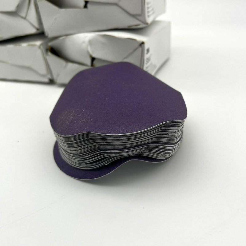 3M Stikit 49641 Cloth Disc 5inch 900DZ P120 Fine PSA Purple Lot of 338 Discs