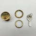 Kwikset Mortise Lock Cylinder No 361 Polished Brass 1-1/4" Length USA Made NOS 2