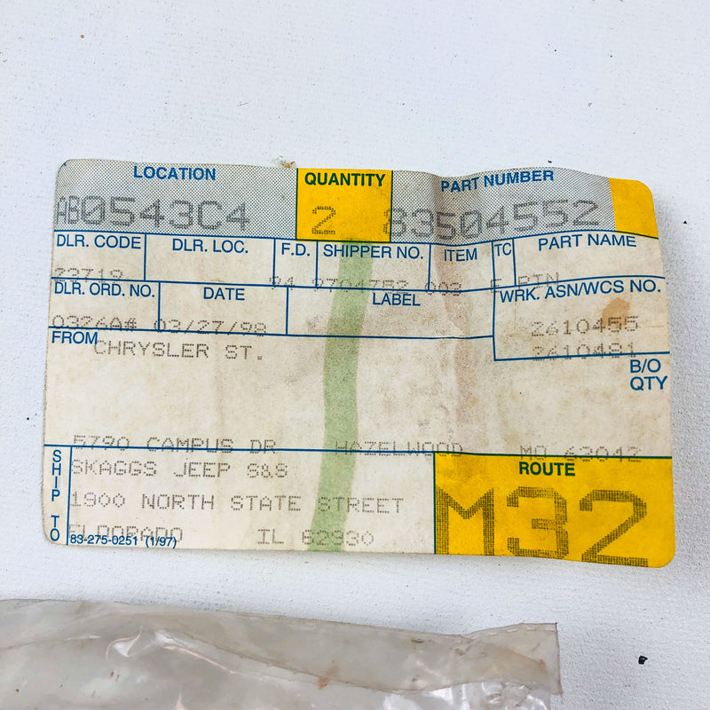 Mopar 83504552 Caliper Pin OEM NOS Sealed 2