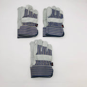 MCR Safety 1400 Split Leather Palm Work Gloves Size XL Safety Cuff 2.5"L 3 Pair 8