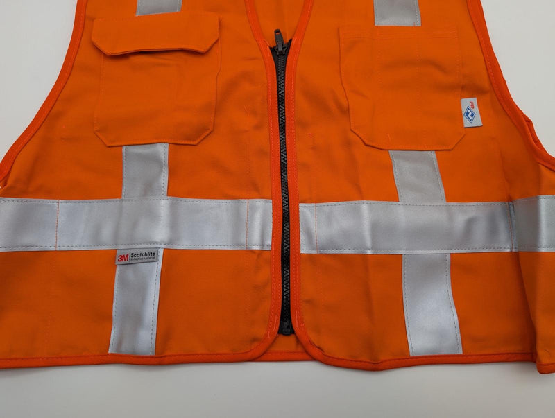 National Safety Apparel Electrician Vest Large Arc & Fire Resistant 4 Pocket 3