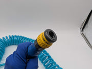 Acumen 3/8" Polybraid Air Hose 25ft 1/2" Push to Connect to 1/4" Hi Cupla Ace 3