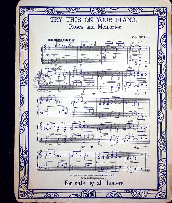 1911 Take Me Back To The Garden of Love Sheet Music Nat Osborne E Ray Goetz 3