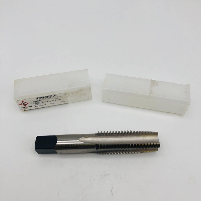 Cleveland C54923 Taper Hand Tap 1in-8 UNC H4 1001 CTD HSS 4 Flutes Straight Shan 9