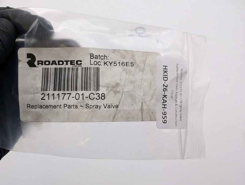 Roadtec 211177-01-C38 Spray Valve Replacement Parts Asphalt & Construction Equip