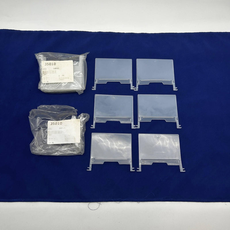 12pk Akro Mils 35010 Plastic Label Holder 5" Wide 3.75" High Polypropylene 9