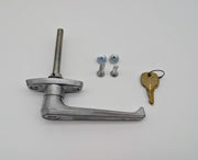 National C8759 Cabinet Door Handle Lock Chrome 3" L x 3/8-16" Spindle Keyed Diff 1