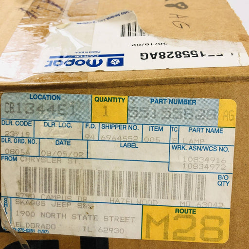 Mopar 55155828AG Lamp Tail Lamp Stop Turn Signal OEM New Old Stock NOS Open 2