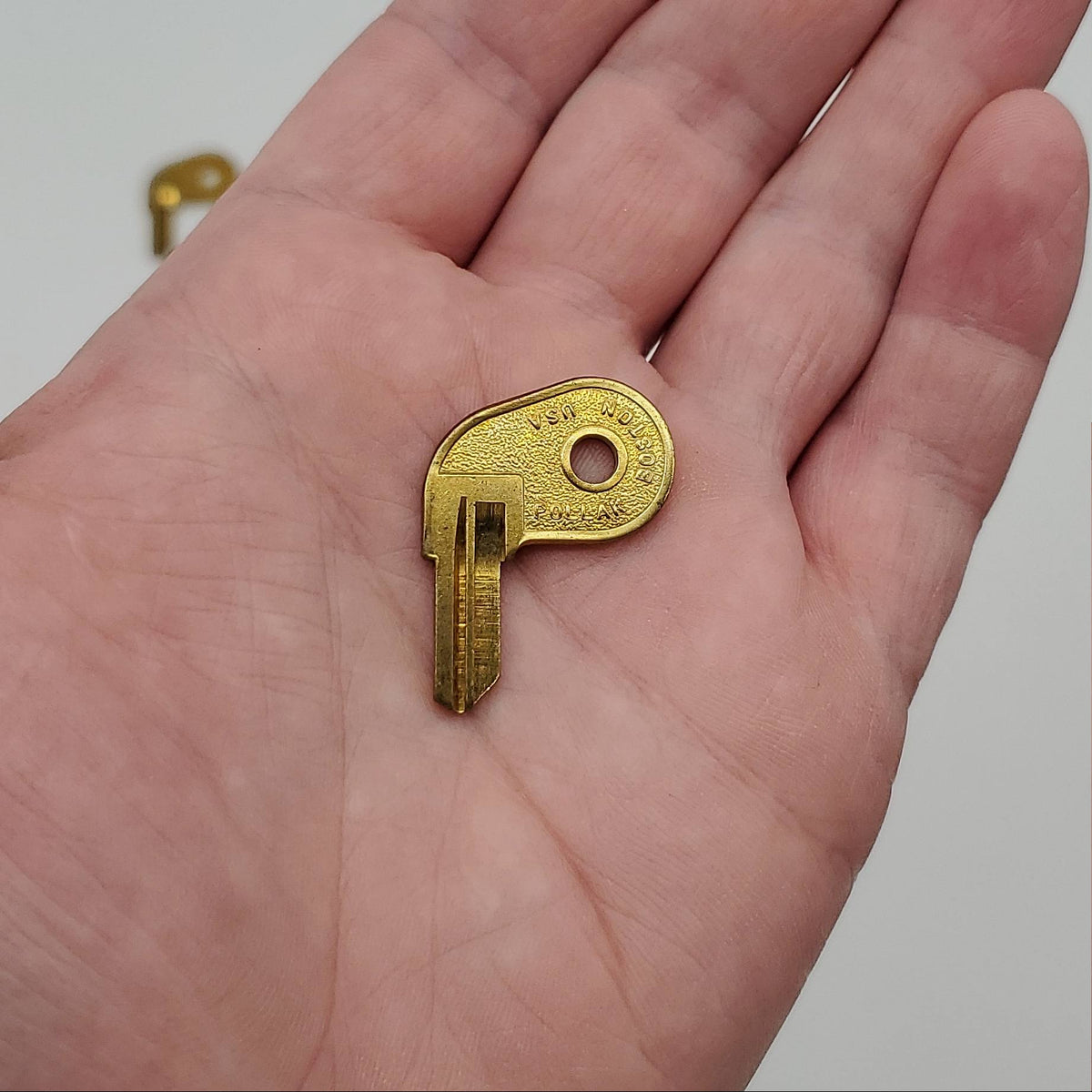 2x Pollak JE1 Boat Key Blanks for Pollak, Johnson, Evinrude Brass USA ...