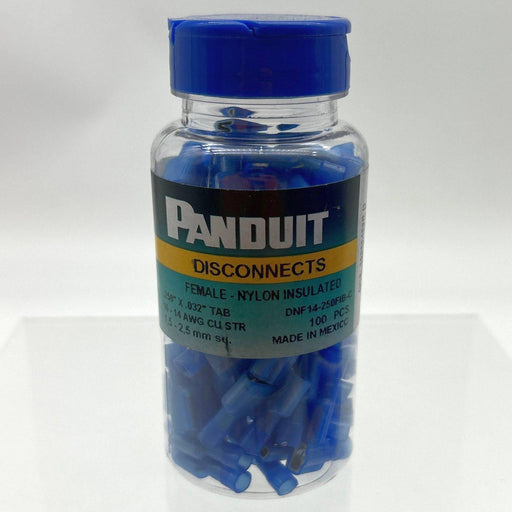 Panduit DNF14-250FIB-C Female Disconnect Nylon Insulated .25"x.032" Tab 100pk 1