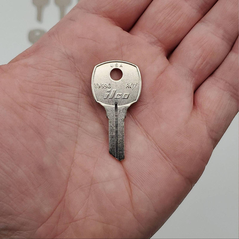 1x Ilco 1069G Key Blanks For National D8787 5 Disc Locks Nickel Plated NOS 3