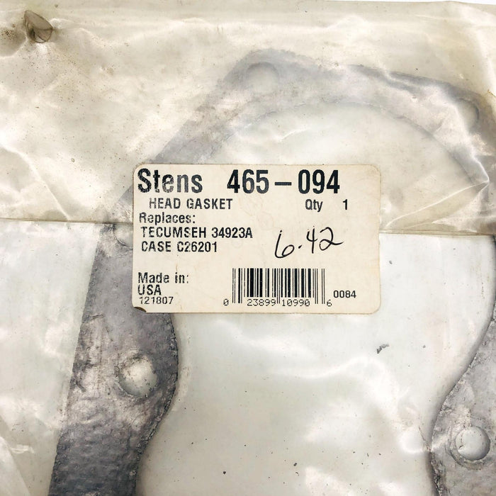 Stens 465-094 Head Gasket New NOS Replaces Tecumseh 34923A Case C26201 2