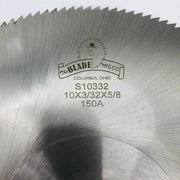 Blade Manufacturing S10332-150 Circular Saw Blade 10" w/ 5/8" Arbor 3/32Th 150T 3
