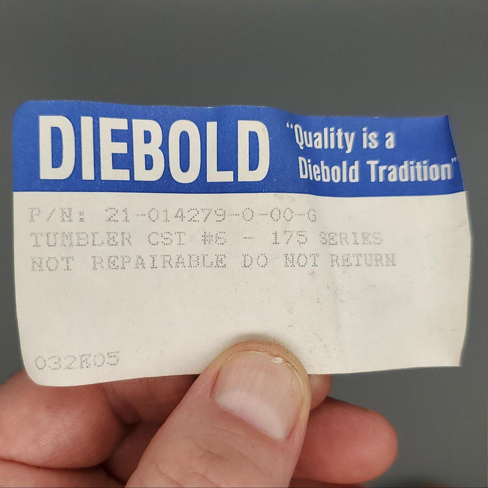 5x Diebold Safe Deposit Lock Tumblers #6 21-014279-0-00-G for 175 Series 3