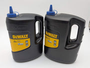 DeWalt Marking Chalk Refill Blue 5lb DWHT47062 Fade & Water Resistant Pack of 2 1