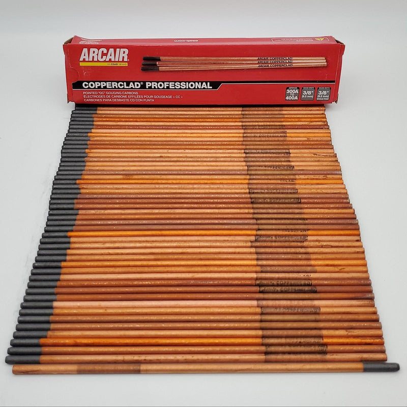 Arcair 1/4" X12" Copper Clad Gouging Rods TIG Welders 22043003 Pack of 50 1