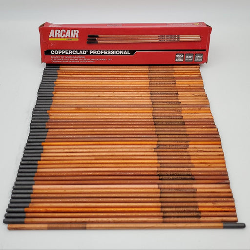 Arcair 1/4" X12" Copper Clad Gouging Rods TIG Welders 22043003 Pack of 50 1