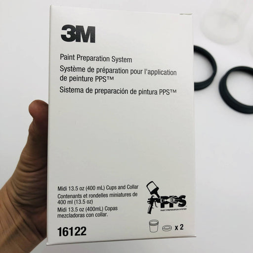 3M PPS 16122 Cup and Collar Midi 13.5oz for Paint Preparation System 1 Box of 2 2